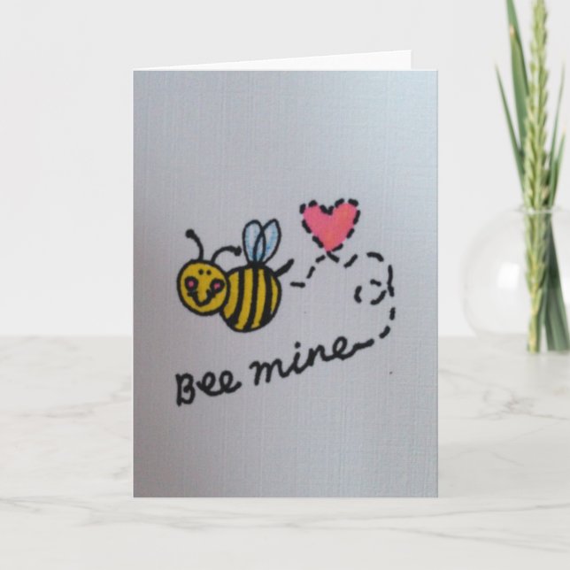 Bee Mine Valentine's Day Card (Front)