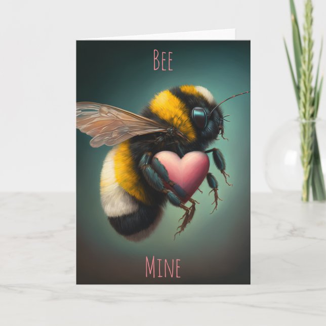 Bee Mine Valentines Day Card (Front)