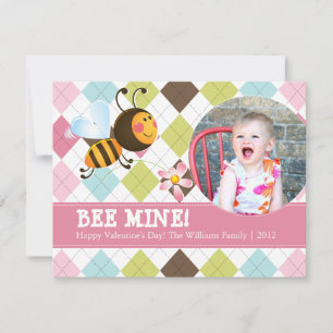 Bee Mine Valentine's Day Holiday Card