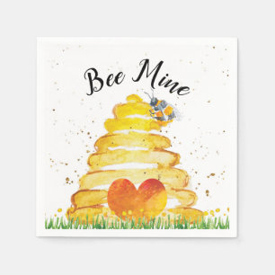 Bee Mine Valentine's Day Napkin