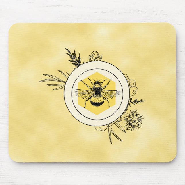 Bee Mouse Mat (Front)