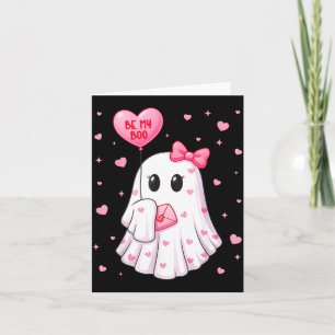 Bee My Boo Heart Boo Ghost Valentine Outfit Women  Card
