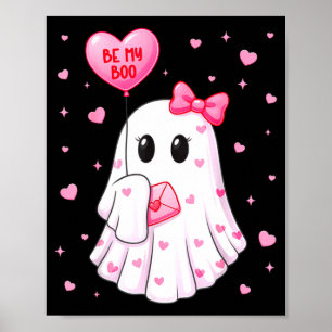 Bee My Boo Heart Boo Ghost Valentine Outfit Women Poster