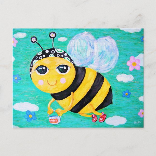 Bee My Honey Postcard (Front)