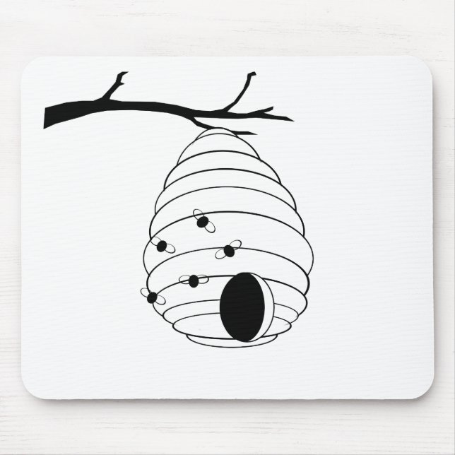 Bee My Honey Sketch Mouse Mat (Front)
