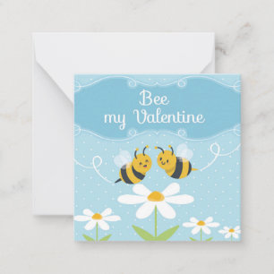 Bee my Valentine- Cute bee Valentine Card