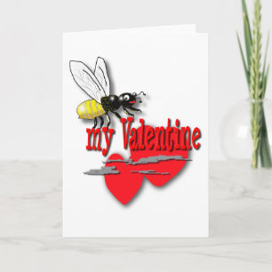 Bee My Valentine Cute Valentine's Day Holiday Card