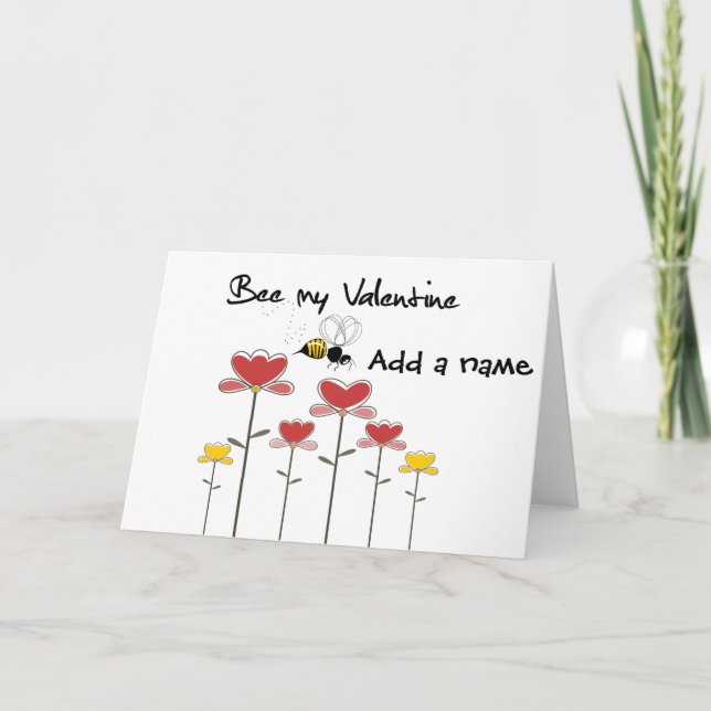 Bee my Valentine... Holiday Card (Front)