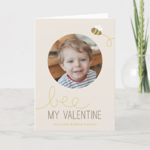 Bee My Valentine Valentine's Day Greeting Card