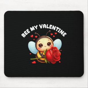 Bee My Valentine Valentines Day Tees With Bee And Mouse Mat