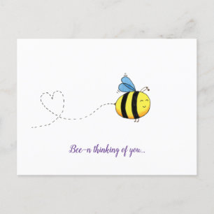 Bee-n thinking of you...  postcard