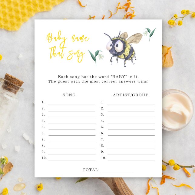 Bee - Name that song baby shower game (Creator Uploaded)