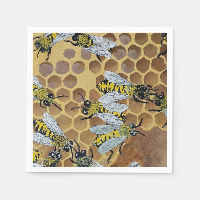 bee napkins (Front)