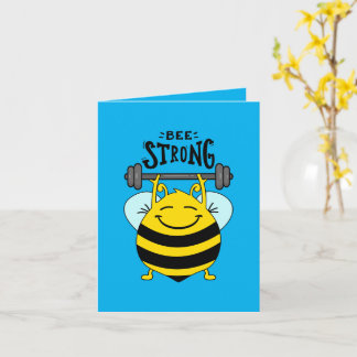 Bee - never give up card