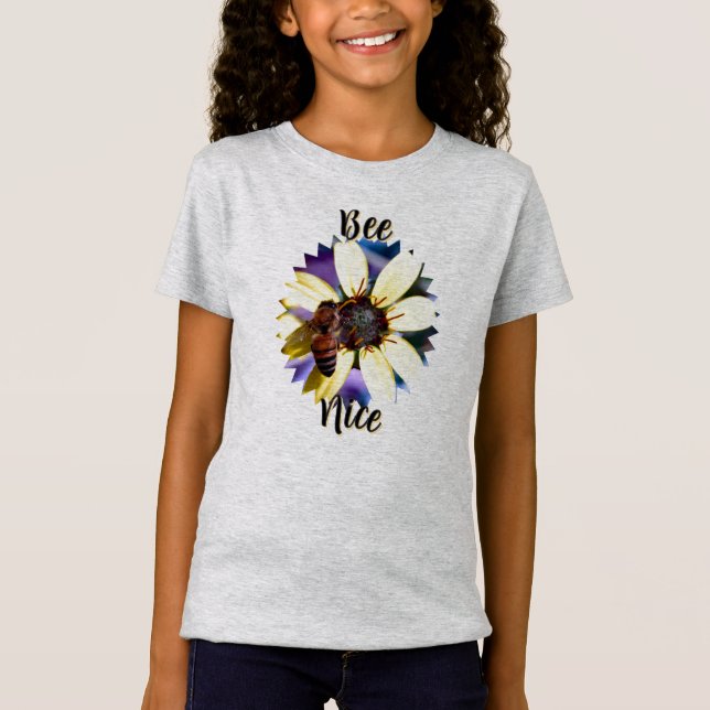 Bee Nice Girl's T-Shirt (Front)