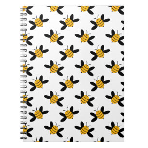 Bee Notebook Whimsical Honey Bee Pattern