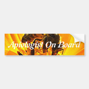 Bee on a Flower Bumper Sticker