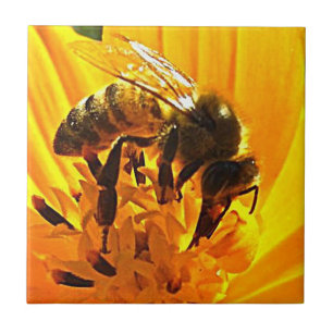 Bee on a Flower Tile
