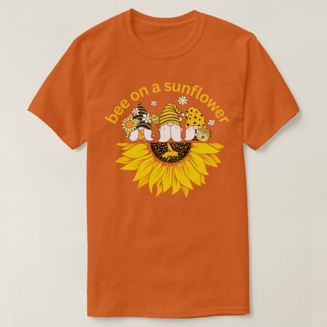 Bee On A Sunflower 46 T-Shirt (Design Front)
