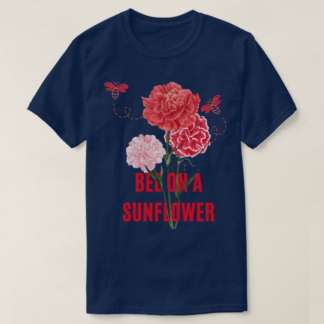 bee on a sunflower 5 T-Shirt (Design Front)