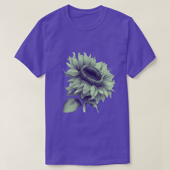 Bee On A Sunflower Good Plant T-Shirt (Design Front)