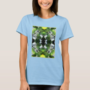 Bee On Bluebell Flower Abstract  T-Shirt