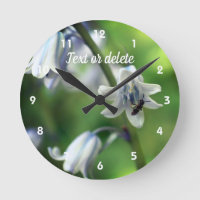 Bee On Bluebell Flower Personalised
