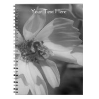 Bee On Cosmos Flower Notebook