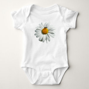 Bee on Daisy Cute Floral Baby Bodysuit