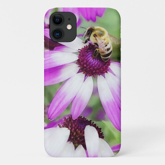 Bee on Daisy Flower Garden Phone Case (Back)