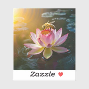 Bee on Lotus Flower