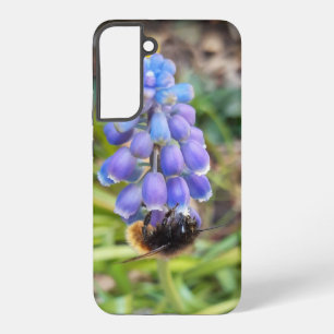 Bee on Muscari Armeniacum , Grape Hyacinth Samsung Galaxy Case