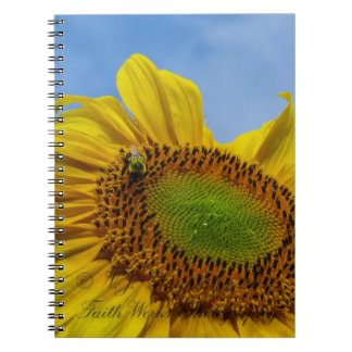 Bee on Sunflower Notebook