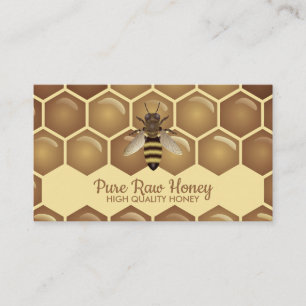 Bee on the Honeycomb Apiarist farm Business Card