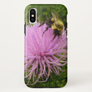 Bee on Thistle Flower Nature iPhone XS Case