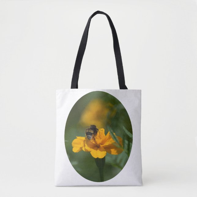 bee on top tote bag (Front)