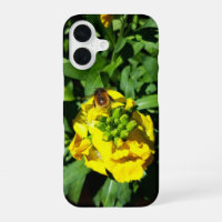 Bee on Yellow Flowers