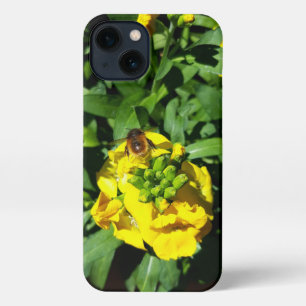 Bee on Yellow Flowers iPhone 13 Case