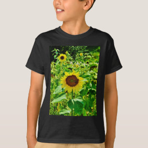 Bee on yellow Sunflower T-Shirt