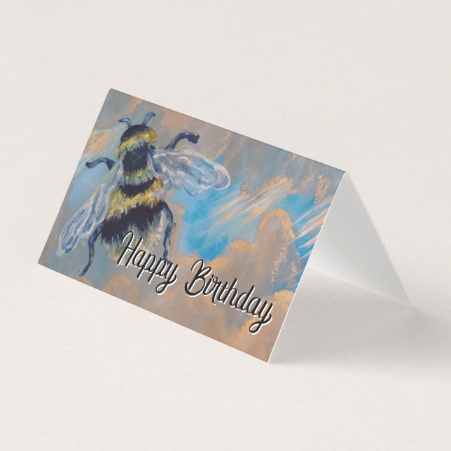 bee painting birthday (Front)