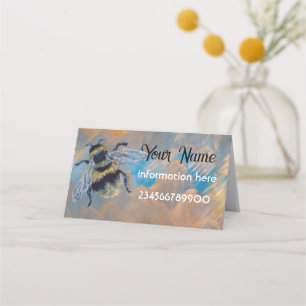 bee painting           business card