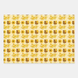 Bee Painting Ideas Wrapping Paper Sheet