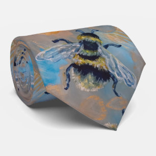 bee painting tie