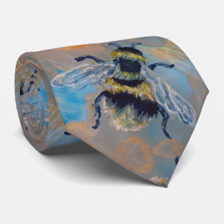 bee painting tie