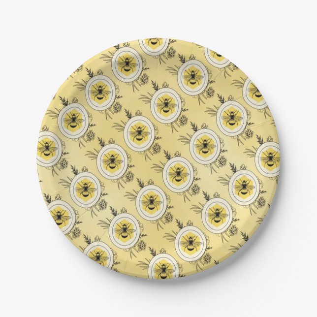 Bee Paper Plate (Front)