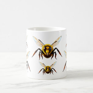 Bee Pattern Insect Illustration Coffee Mug