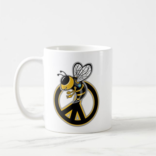 BEE PEACE  COFFEE MUG (Left)