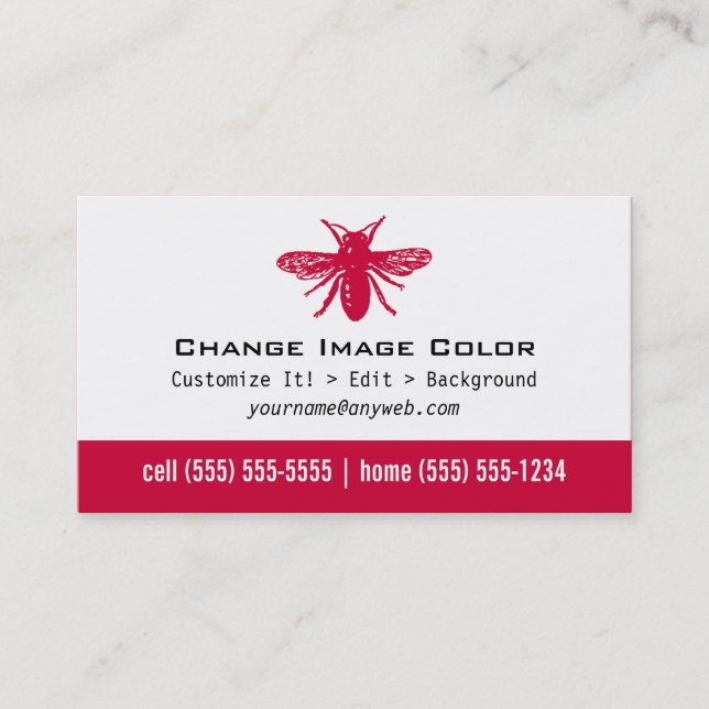Bee - Personal Business Card (Front)