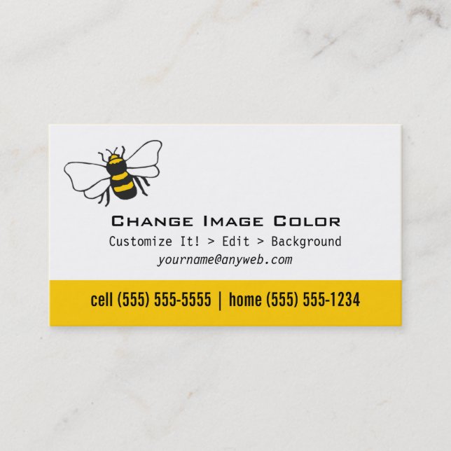 Bee - Personal Business Card (Front)