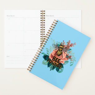 Bee Positive Floral Vibes Planner